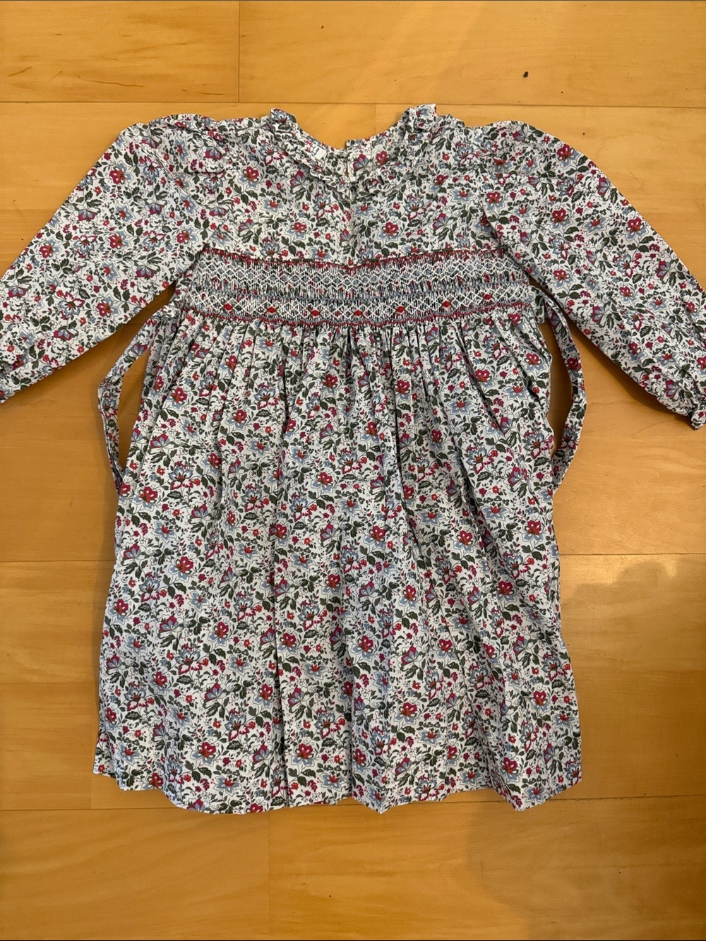 Ruth and Ralph Smocked Floral Dress